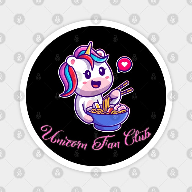 Unicorn Fan Club Magnet by capo_tees